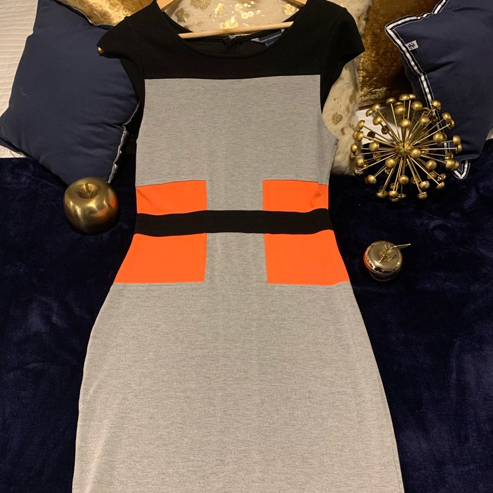 French Connection Color Block Dress